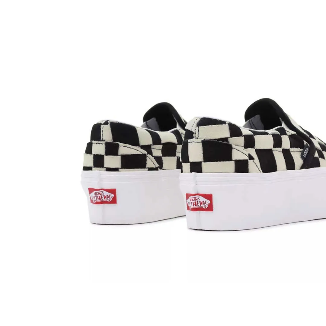 Vans - Unisex Woven Check Classic Slip-On Stackform Shoes (7Q5RBZW)