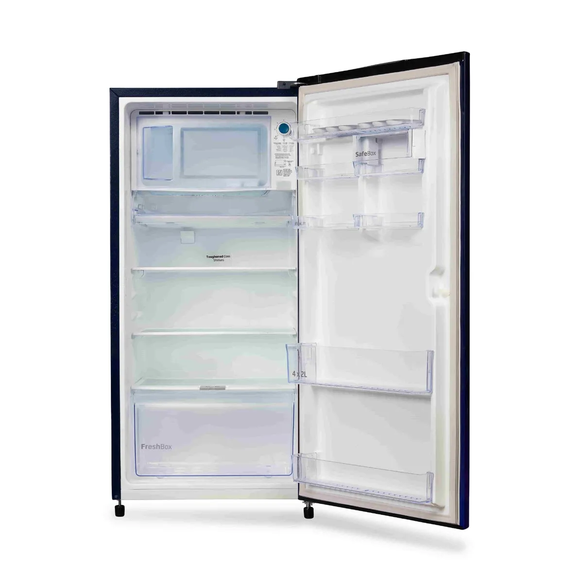 Voltas Beko 185 L, 3 Star, Single Door DC Refrigerator (Dahlia Blue)