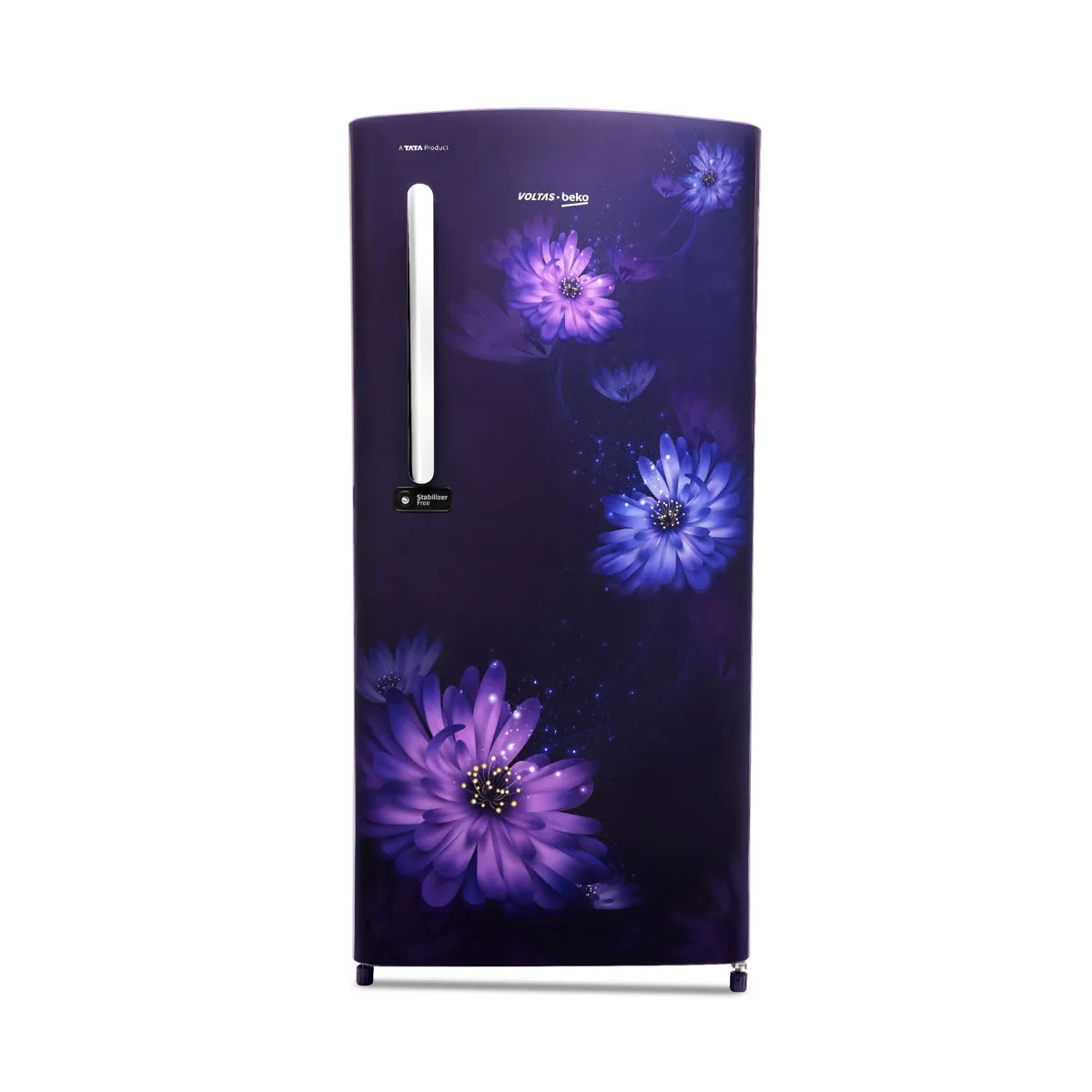 Voltas Beko 185 L, 3 Star, Single Door DC Refrigerator (Dahlia Blue)